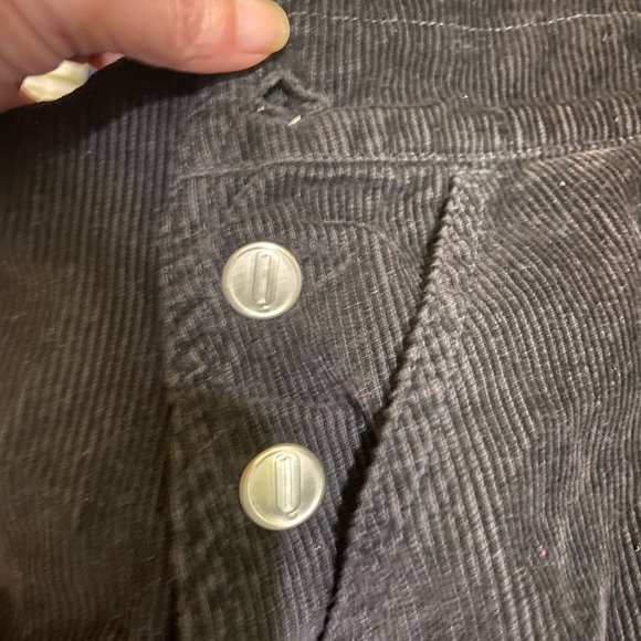 Y2K Black Corduroy Jumper Overall Dress Vest Back SZ‎ 6 Relaxed Fit Western - Picture 10 of 16